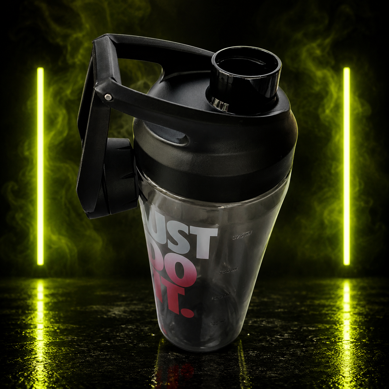 Bidon Nike HyperCharge Chug DA7160-056 470 ml czarno-czerwony